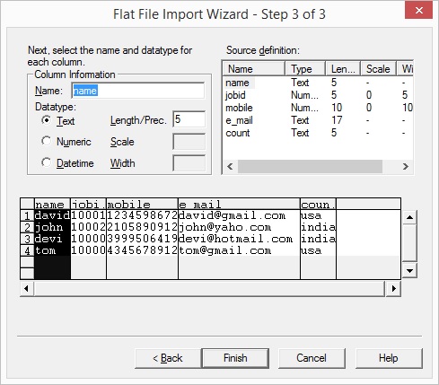 informatica flat file scenarios