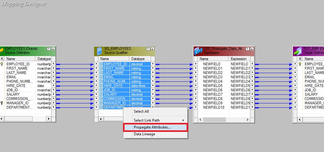 Propagating Port Attributes